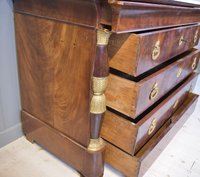 French Empire Commode Chest Of Drawers