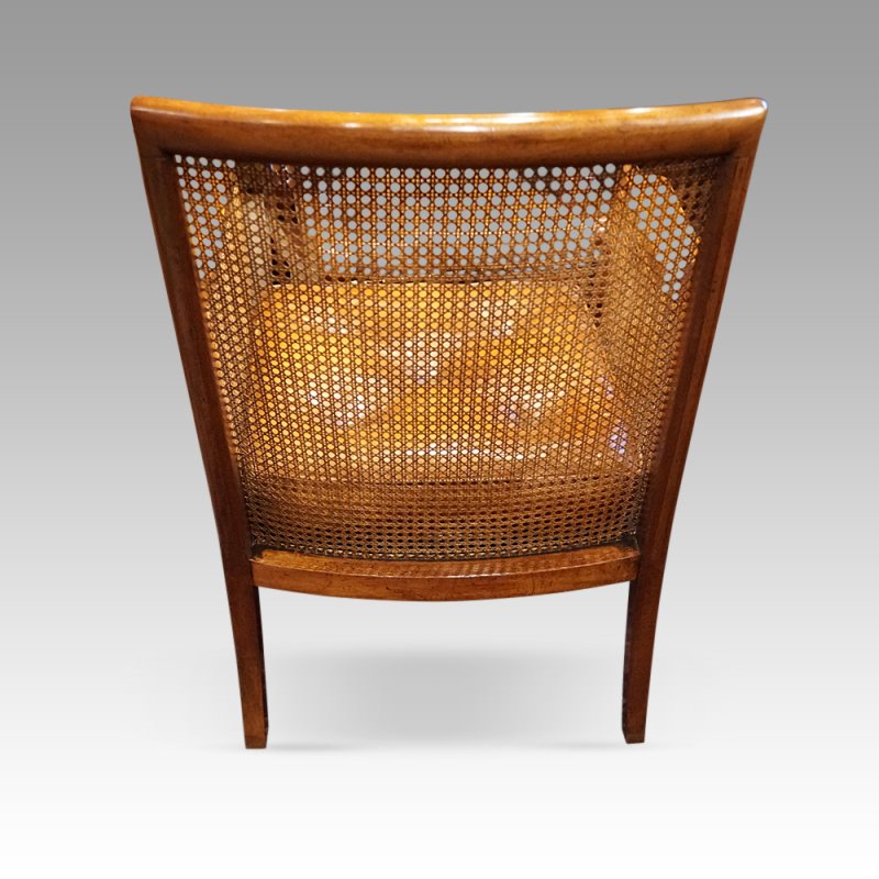19thc mahogany library chair