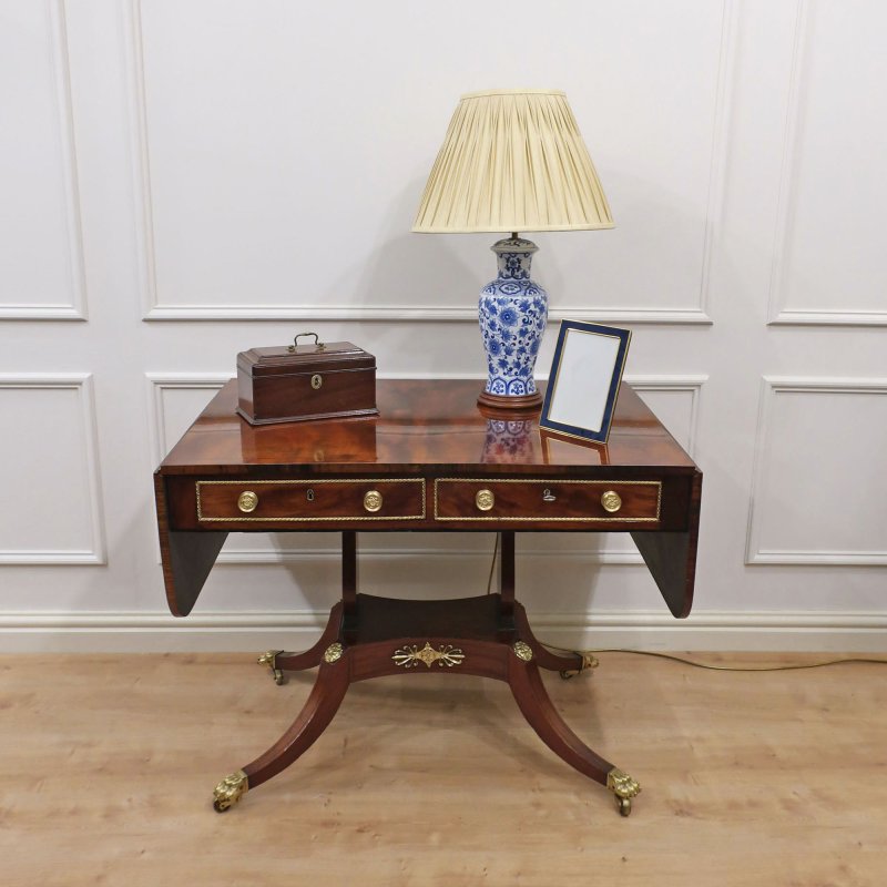Regency Mahogany Sofa Table