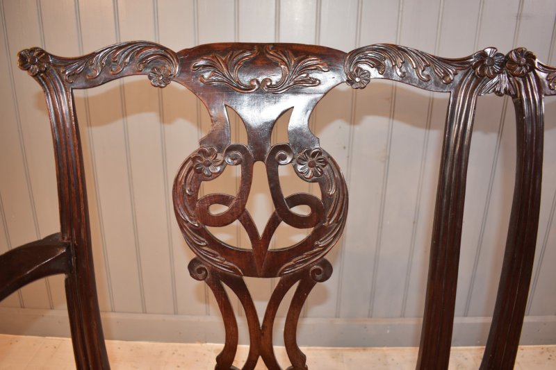18th Century Mahogany Settee
