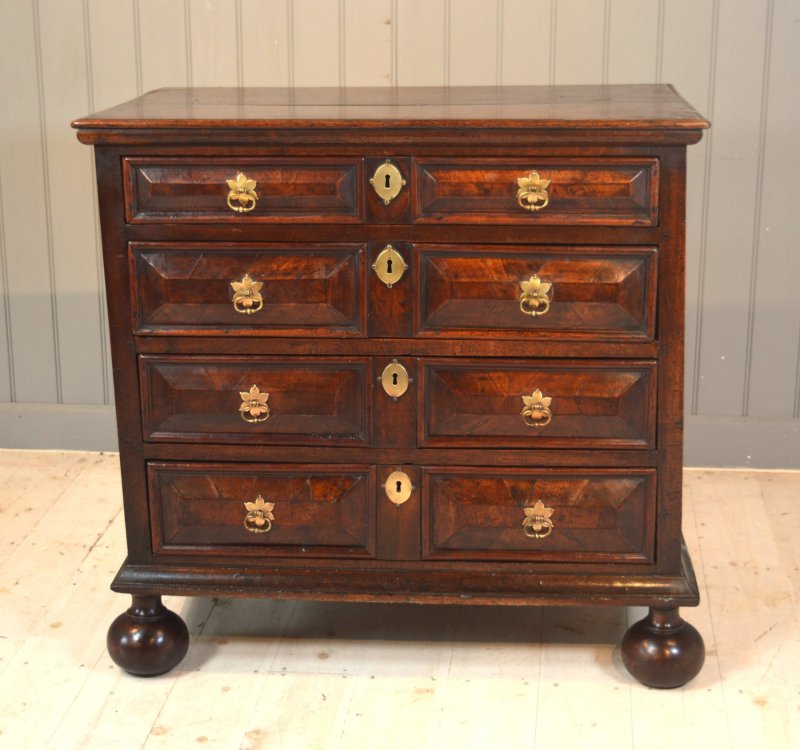 17th Century Walnut Chest Of Drawers