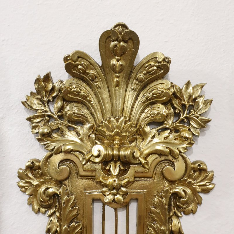 Pair of French Louis XIV Style Gilt Bronze Wall Lights