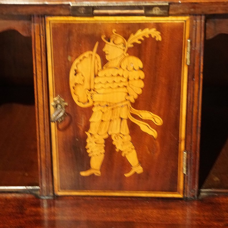 George III Inlaid Mahogany Bureau