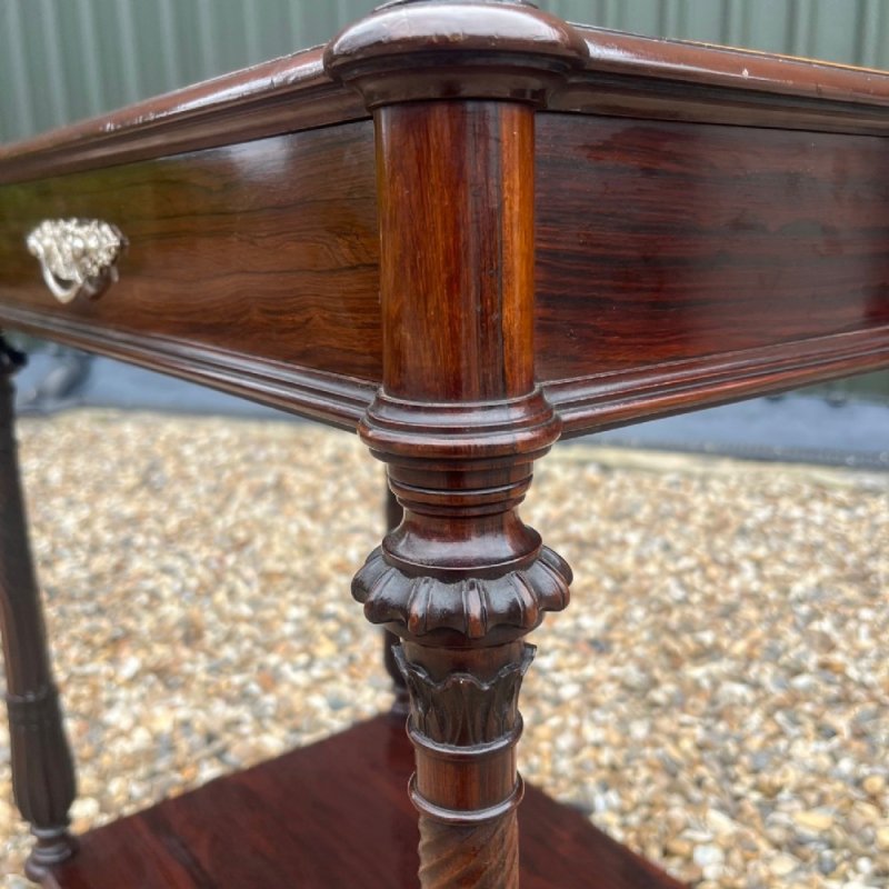 An Exhibition Quality Collingson & Lock Rosewood, Coromandel And Kingwood Inlaid Table