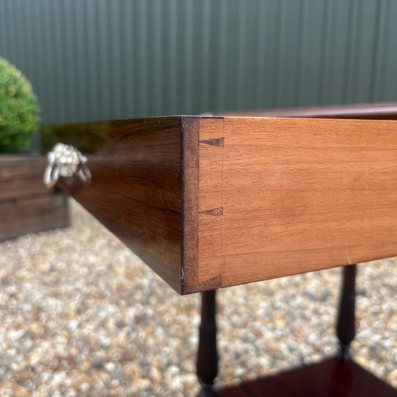An Exhibition Quality Collingson & Lock Rosewood, Coromandel And Kingwood Inlaid Table