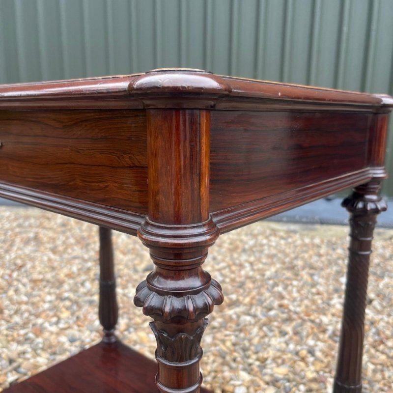 An Exhibition Quality Collingson & Lock Rosewood, Coromandel And Kingwood Inlaid Table