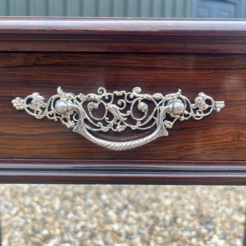 An Exhibition Quality Collingson & Lock Rosewood, Coromandel And Kingwood Inlaid Table