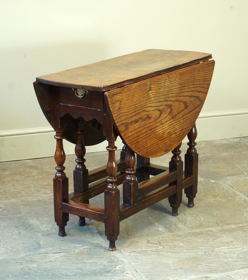 Small 17th Century Oak Gateleg Table