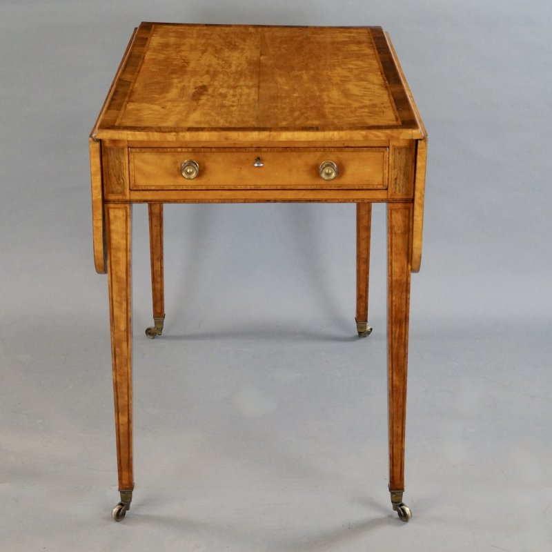 A George III Satinwood Pembroke Table