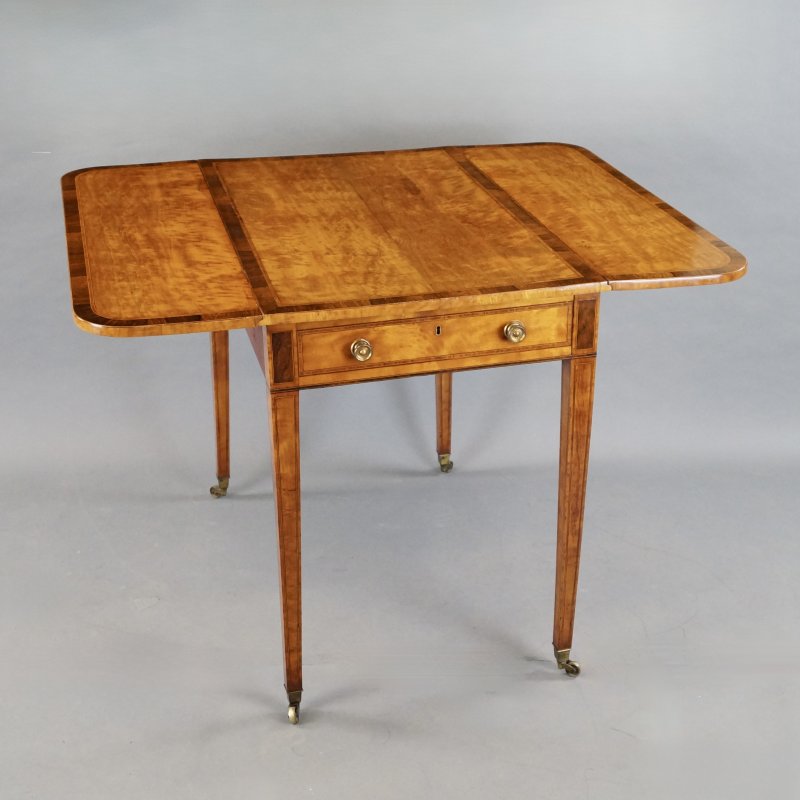 A George III Satinwood Pembroke Table
