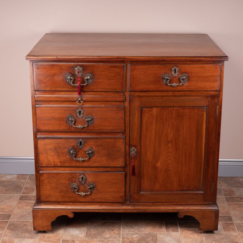 19thC Walnut Country Cabinet