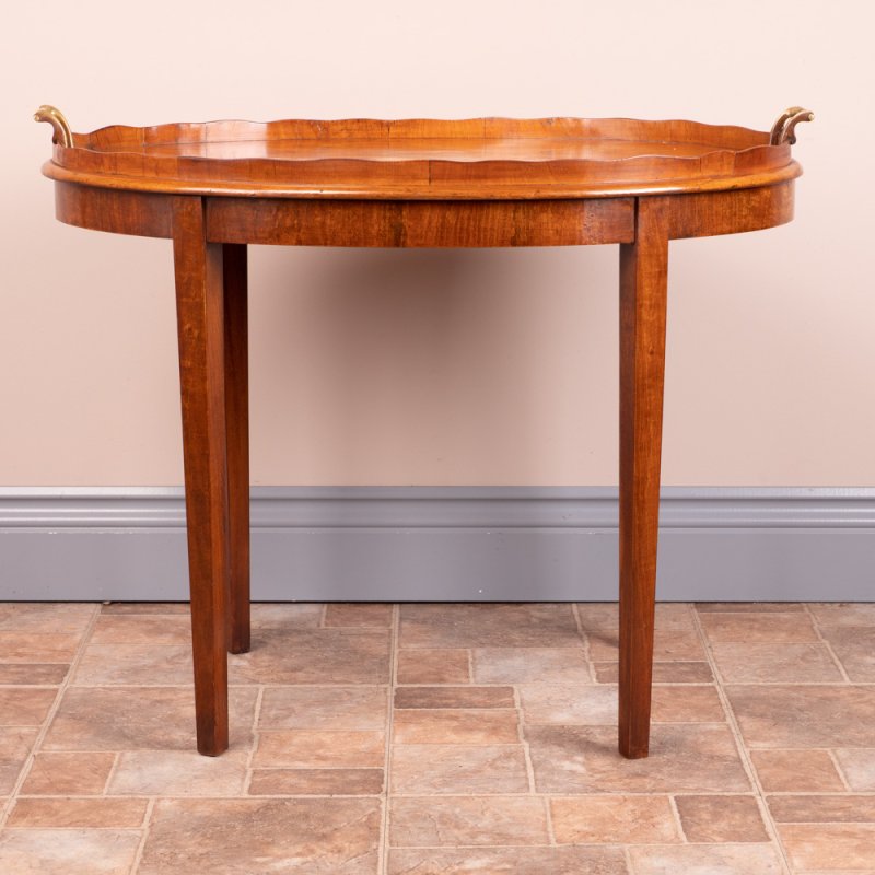 Satinwood Tray on Stand