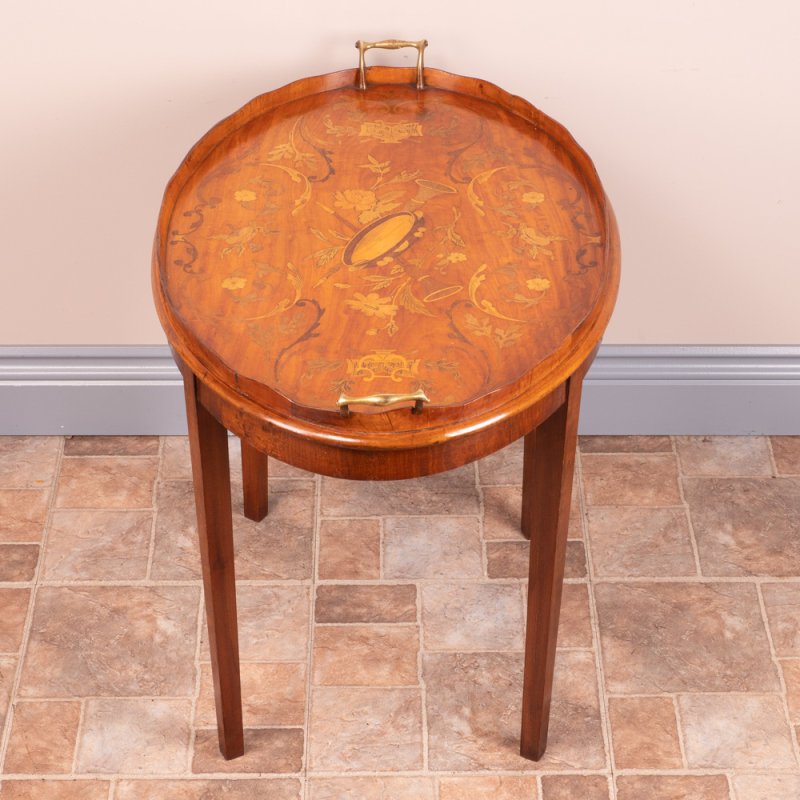Satinwood Tray on Stand