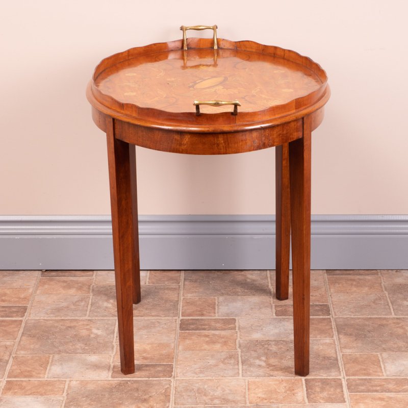 Satinwood Tray on Stand