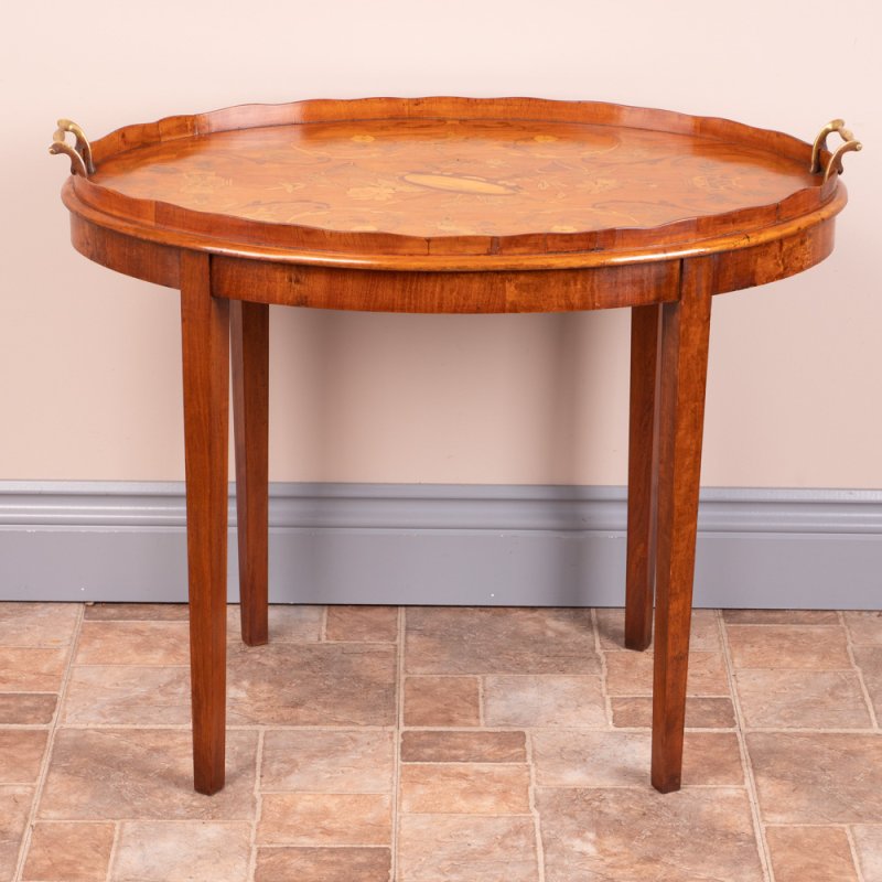 Satinwood Tray on Stand