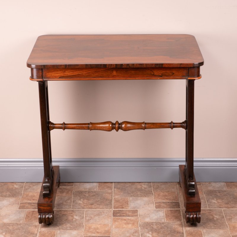 19thC Rosewood Stretcher Table