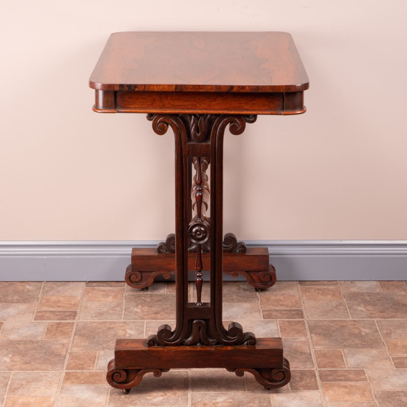 19thC Rosewood Stretcher Table