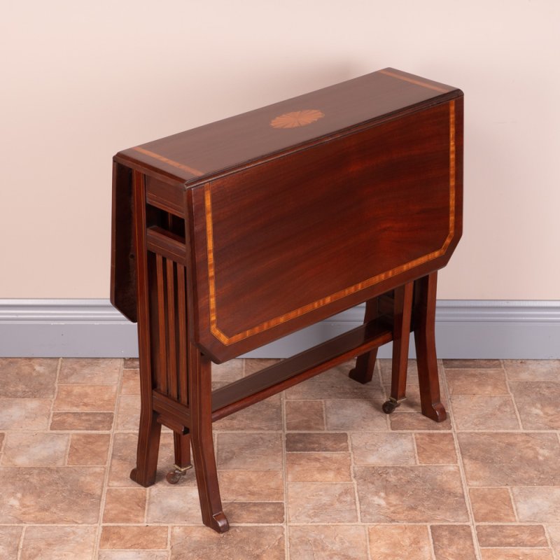 Edwardian Inlaid Mahogany Sutherland Table