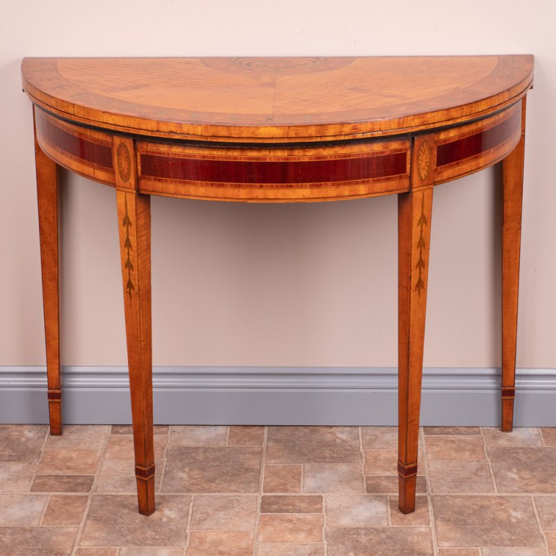 Georgian Satinwood Card Table