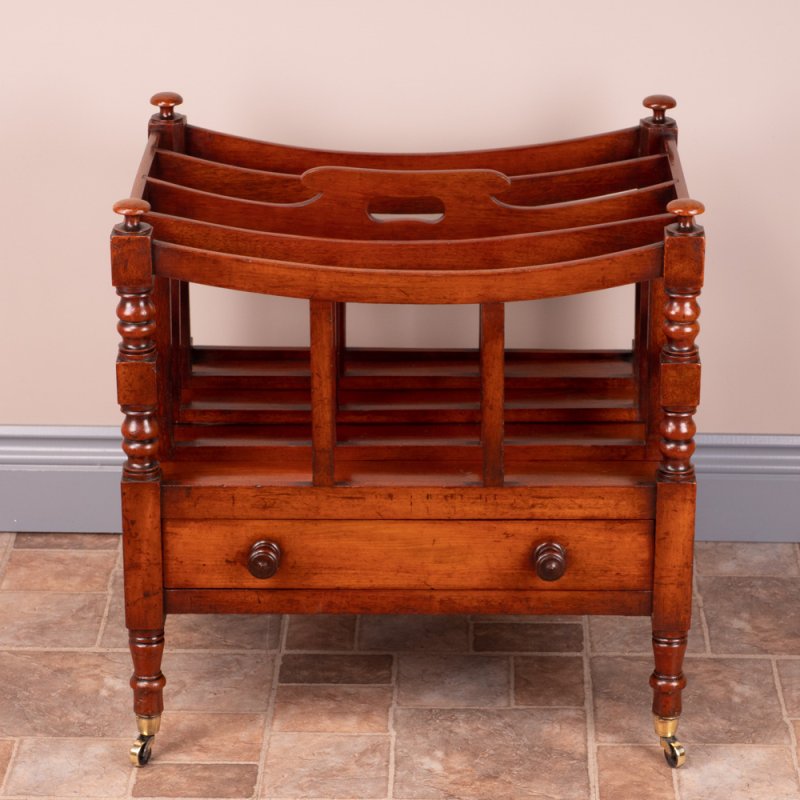 Good Quality 19th Century Mahogany Canterbury