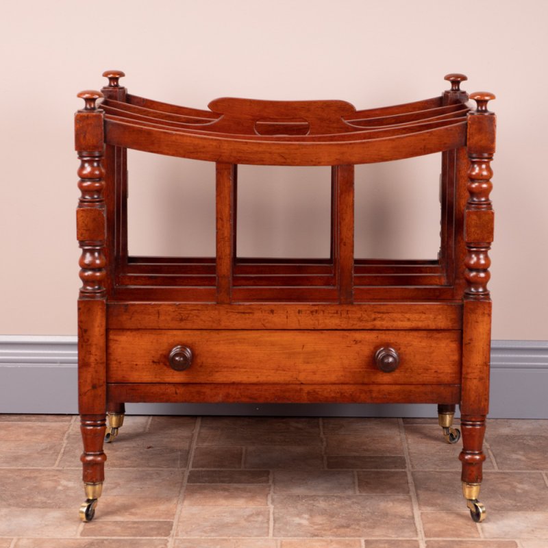 Good Quality 19th Century Mahogany Canterbury