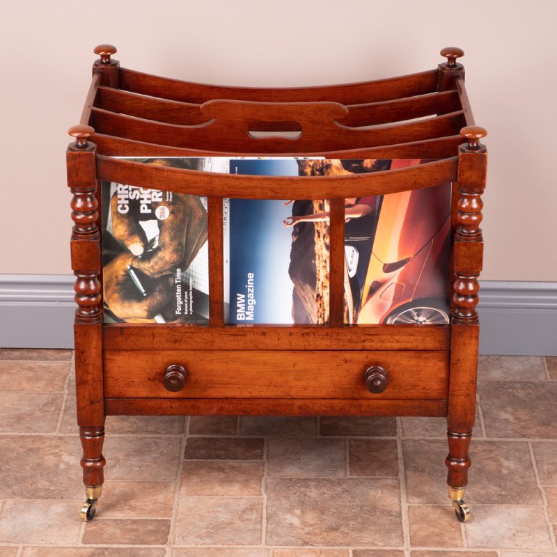 Good Quality 19th Century Mahogany Canterbury