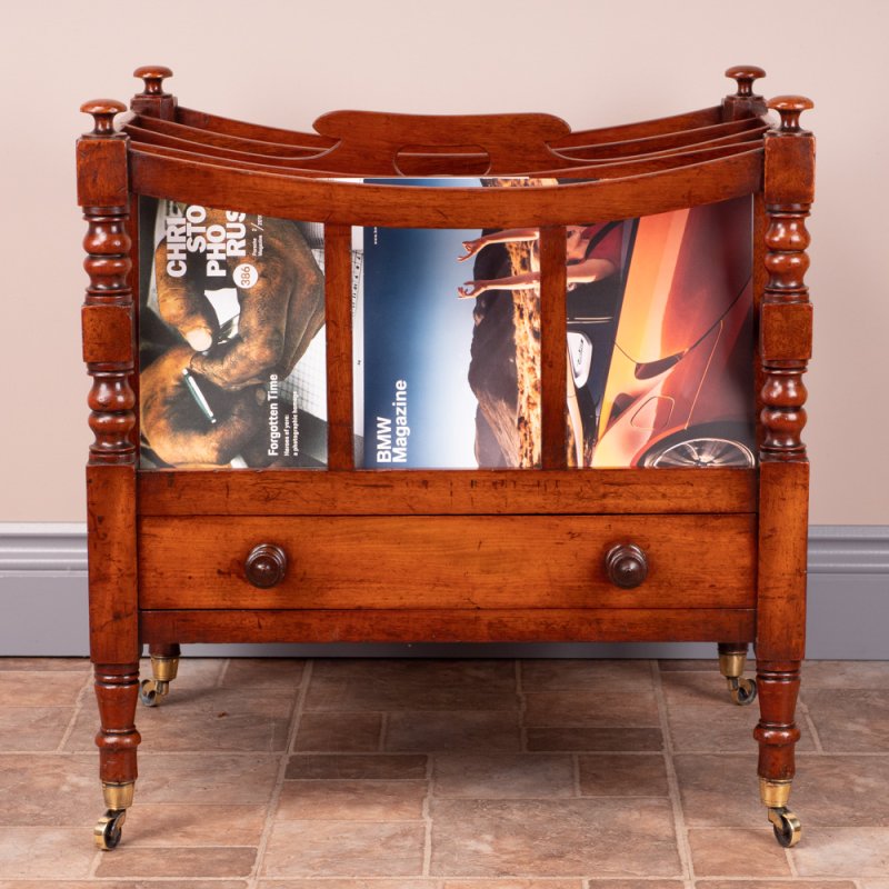 Good Quality 19th Century Mahogany Canterbury