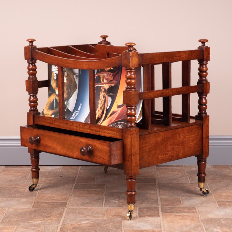 Good Quality 19th Century Mahogany Canterbury