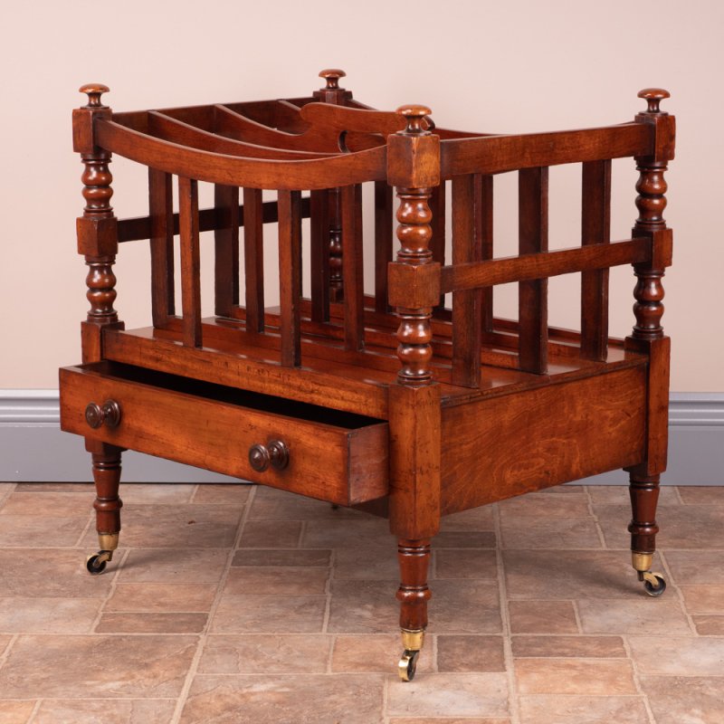 Good Quality 19th Century Mahogany Canterbury