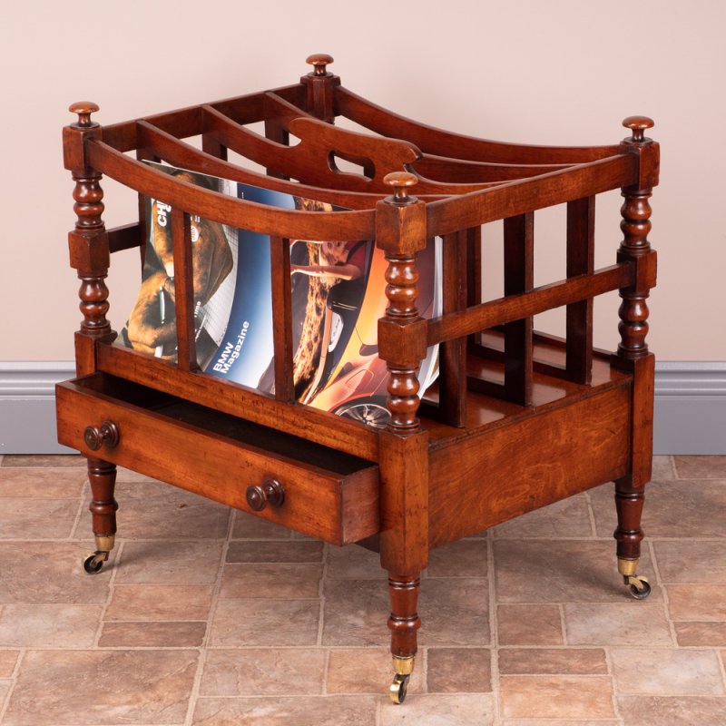 Good Quality 19th Century Mahogany Canterbury