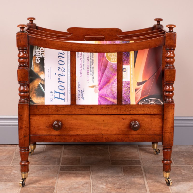 Good Quality 19th Century Mahogany Canterbury