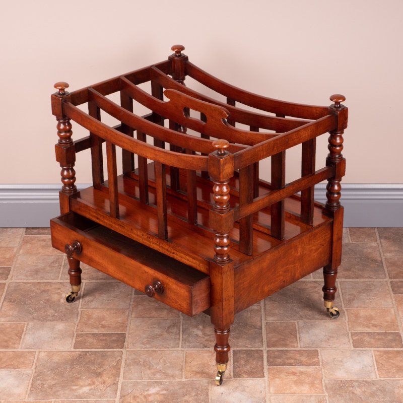 Good Quality 19th Century Mahogany Canterbury