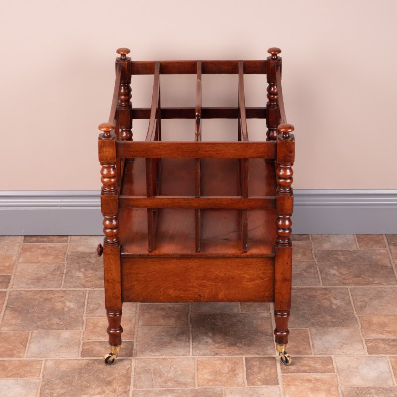 Good Quality 19th Century Mahogany Canterbury