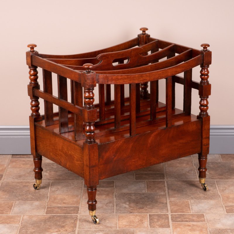 Good Quality 19th Century Mahogany Canterbury