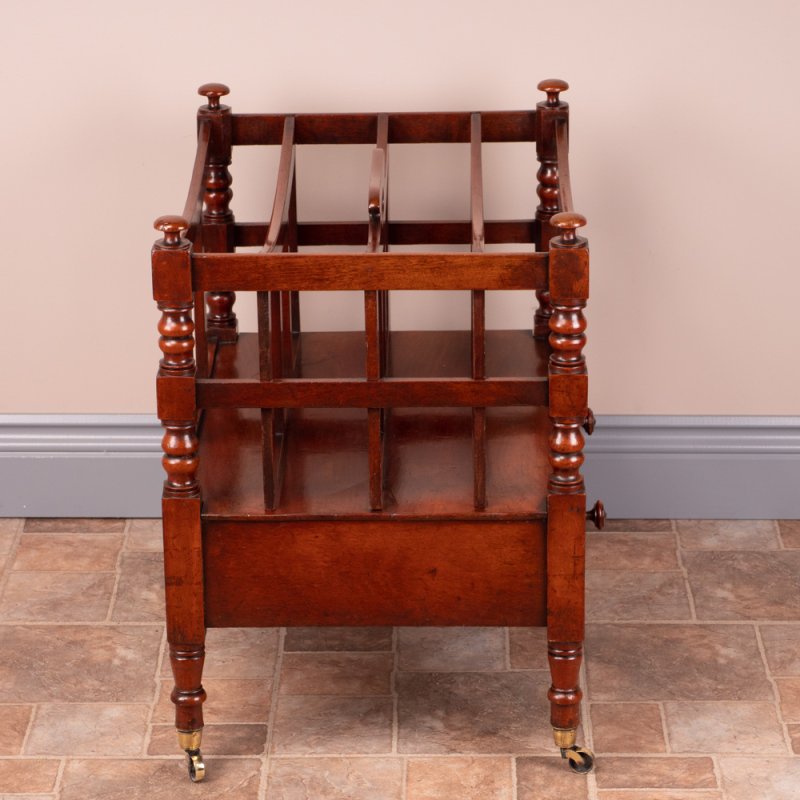 Good Quality 19th Century Mahogany Canterbury