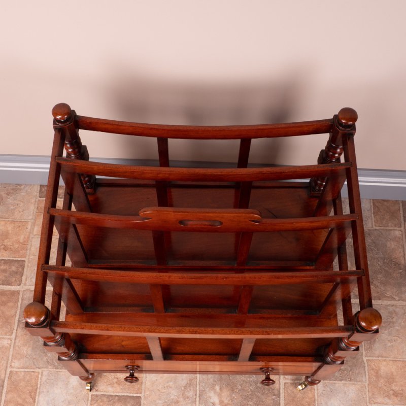Good Quality 19th Century Mahogany Canterbury