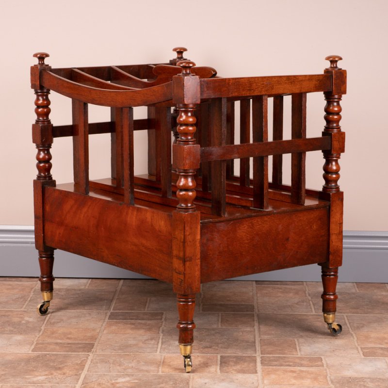 Good Quality 19th Century Mahogany Canterbury