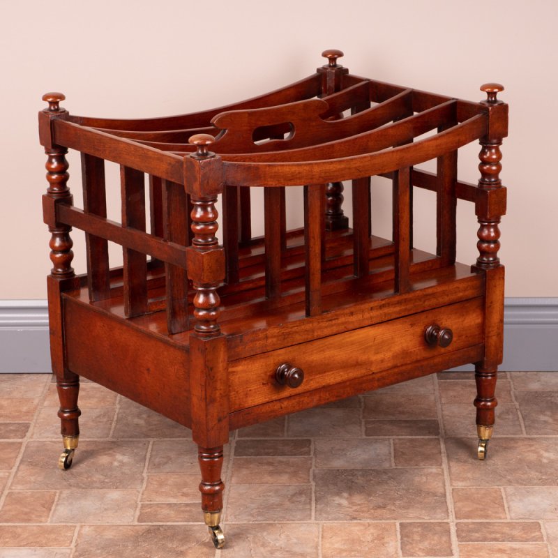 Good Quality 19th Century Mahogany Canterbury