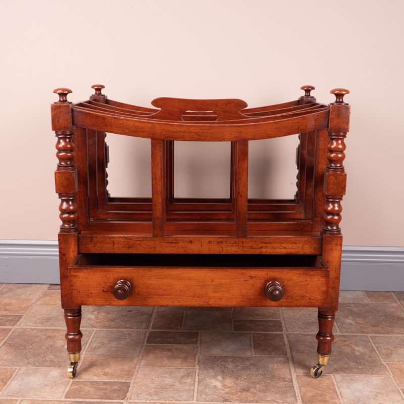 Good Quality 19th Century Mahogany Canterbury