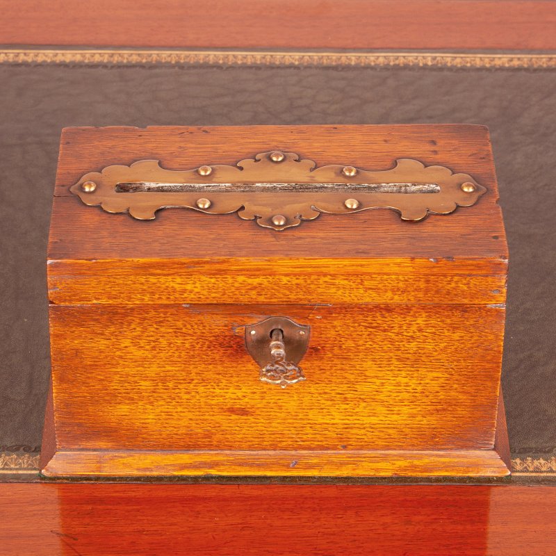 Small Oak Country House Letter Post Box