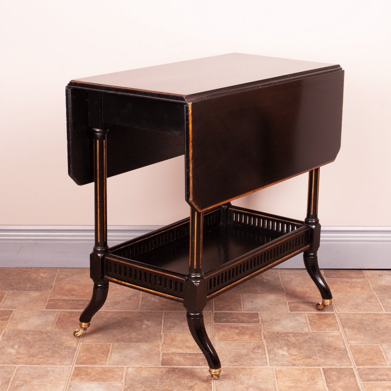 Victorian Aesthetic Movement Ebonised Sutherland Table by Jenks & Woods