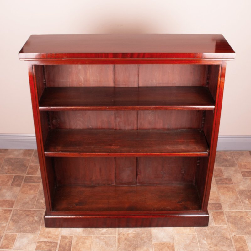 Victorian Mahogany Open Bookcase