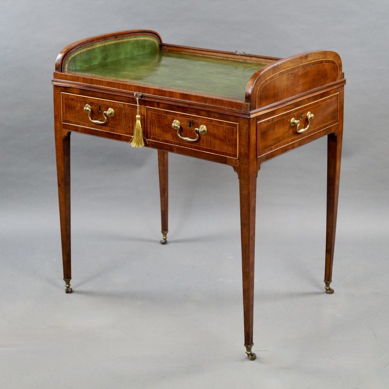 A Rare George III Tambour Desk
