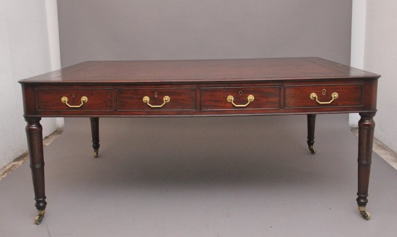 Early 19th Century Mahogany Partners Writing Desk
