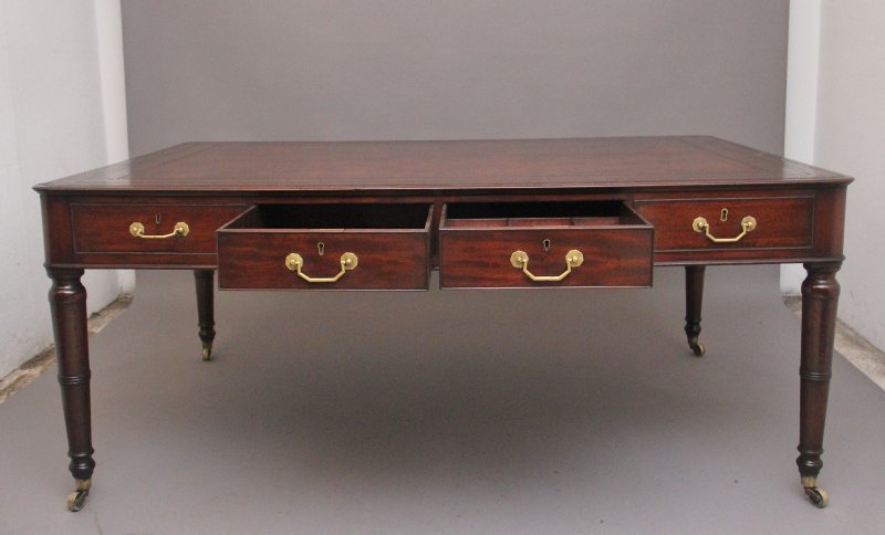 Early 19th Century Mahogany Partners Writing Desk