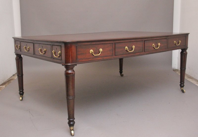 Early 19th Century Mahogany Partners Writing Desk