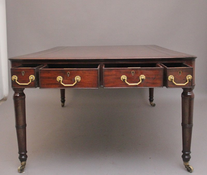 Early 19th Century Mahogany Partners Writing Desk