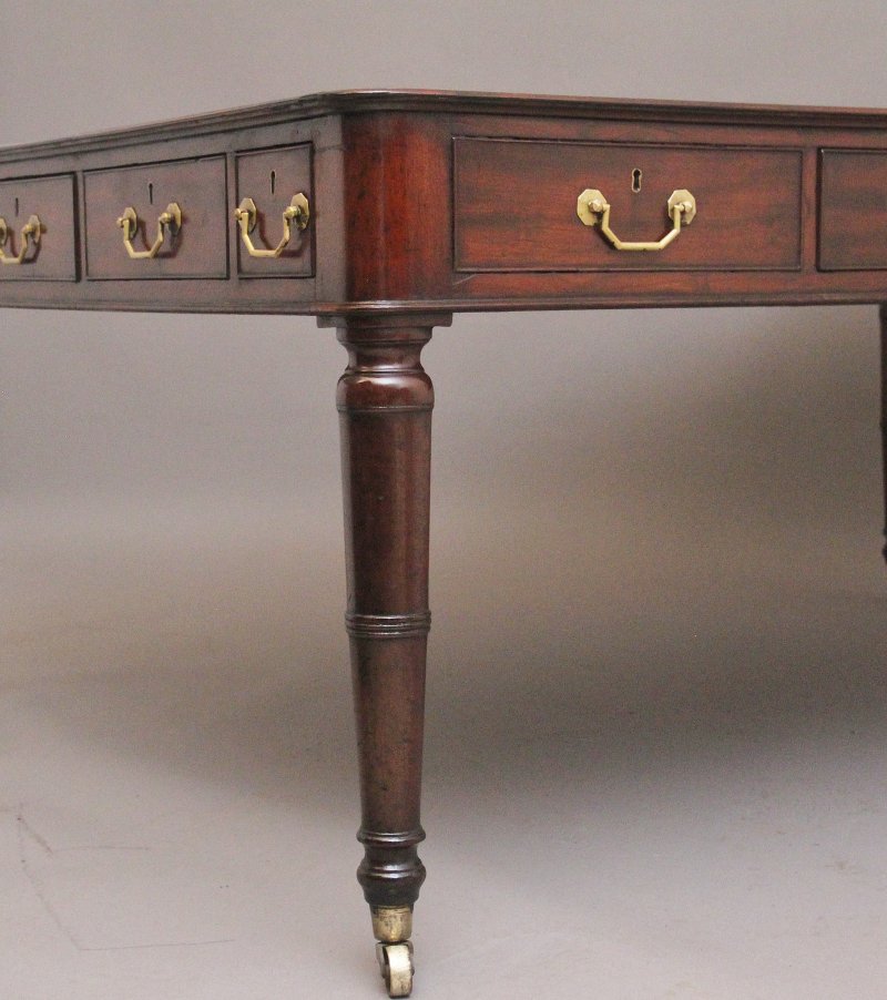 Early 19th Century Mahogany Partners Writing Desk