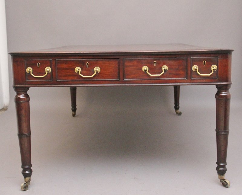 Early 19th Century Mahogany Partners Writing Desk