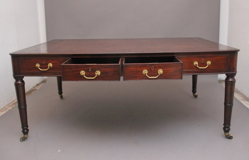 Early 19th Century Mahogany Partners Writing Desk